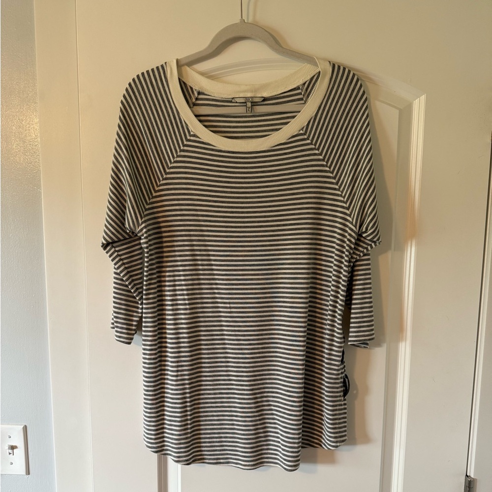 Striped Quarter Sleeve Shirt